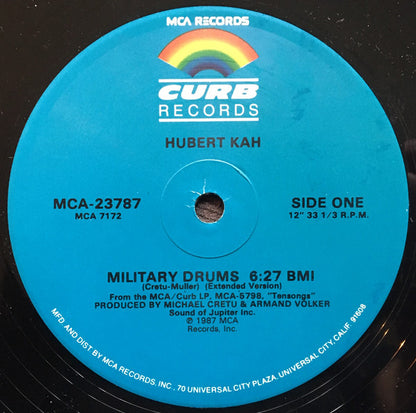 Hubert Kah : Military Drums (12", Pin)