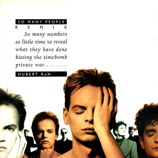 Hubert Kah : So Many People (Remix) (12")