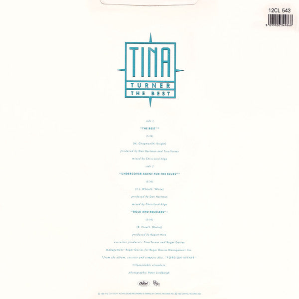 Tina Turner : The Best (12", Single)