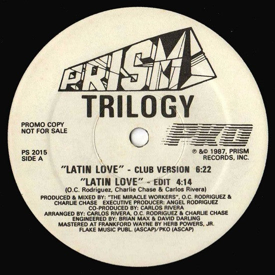 Trilogy : Latin Love (12", Promo)