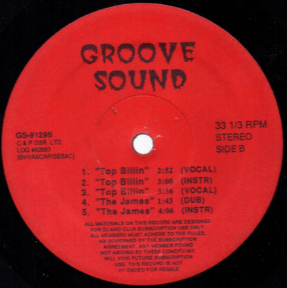 Various : Top Billin / Do The James / Rock The Bells / I Need A Beat / La-Di-Da-Di (12", Unofficial,  Re)