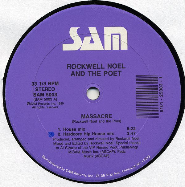 Rockwell Noel & The Poet : Massacre (12")