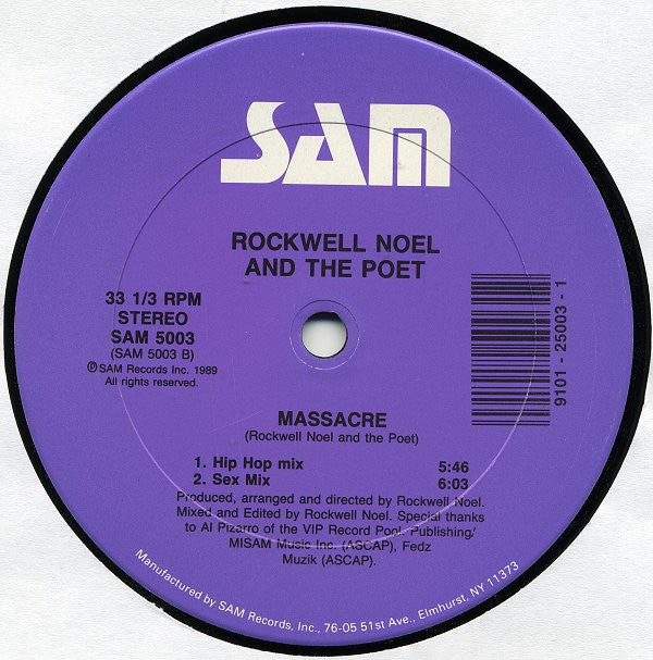 Rockwell Noel & The Poet : Massacre (12")