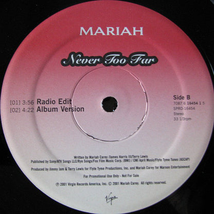 Mariah* : Don't Stop (Funkin' 4 Jamaica) (12", Single, Promo)
