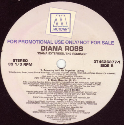Diana Ross : Diana Extended / The Remixes (LP, Comp, Promo)
