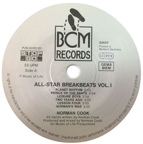 Norman Cook : All-Star Breakbeats Volume 1 (LP)