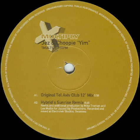 Jez & Choopie : Yim (12")
