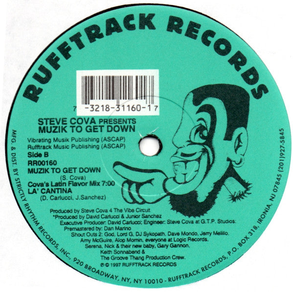 Steve Cova : Muzik To Get Down (12")