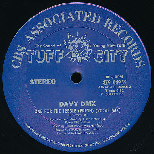 Davy DMX : One For The Treble (Fresh) (12", Car)