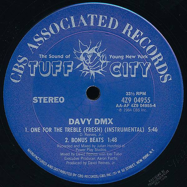 Davy DMX : One For The Treble (Fresh) (12", Car)