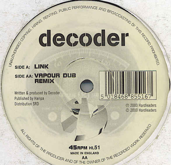 Decoder : Link / Vapour Dub (Remix) (12")
