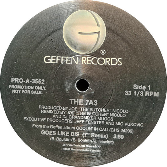 7A3 : Goes Like Dis (12", Promo)