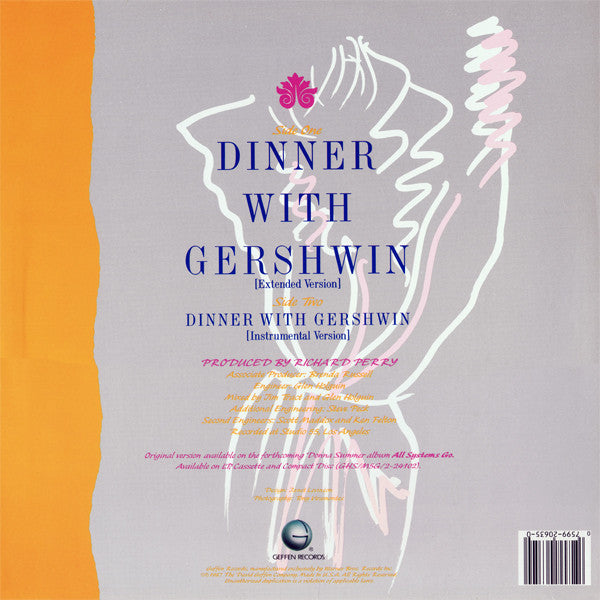 Donna Summer : Dinner With Gershwin (12", Maxi)