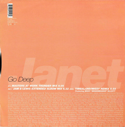 Janet* : Go Deep (12", Single)