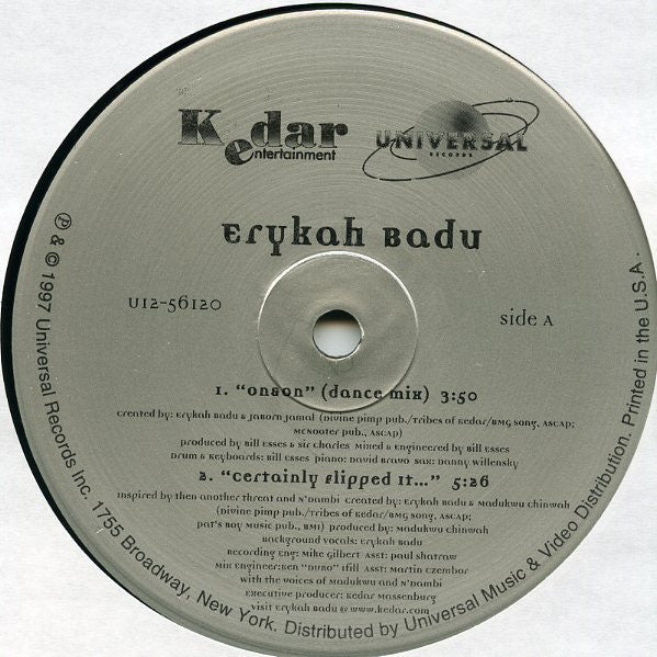 Erykah Badu : On & On (Dance Mix) (12")