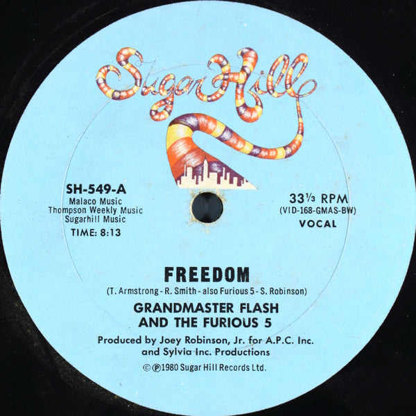 Grandmaster Flash And The Furious 5* : Freedom (12")