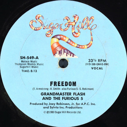 Grandmaster Flash And The Furious 5* : Freedom (12")