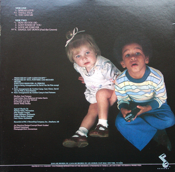 Al Hudson And The Soul Partners* : Spreading Love (LP, Album, San)