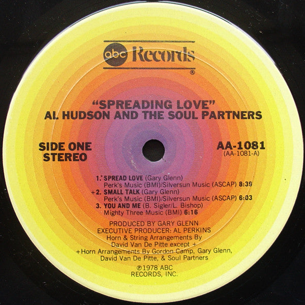 Al Hudson And The Soul Partners* : Spreading Love (LP, Album, San)