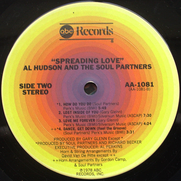 Al Hudson And The Soul Partners* : Spreading Love (LP, Album, San)