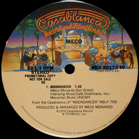 Meco Monardo : Moondancer (12", S/Sided, Single, Promo)