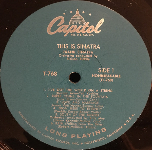 Frank Sinatra : This Is Sinatra! (LP, Comp, Mono)