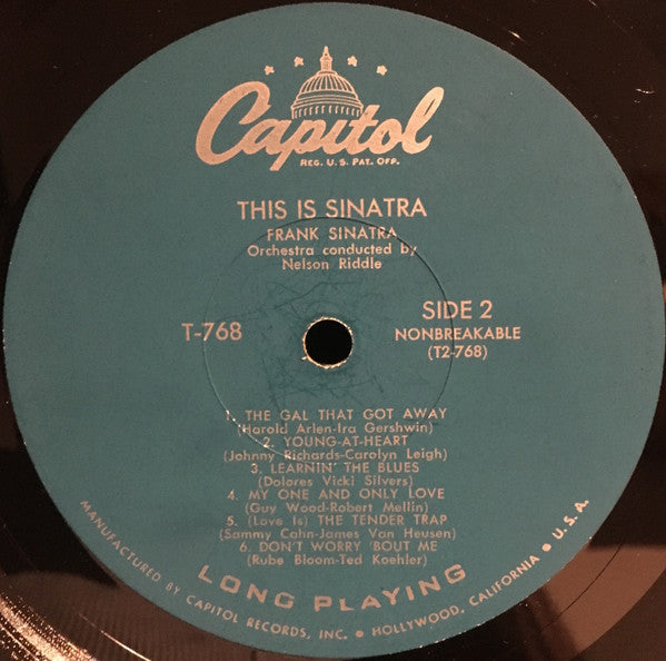 Frank Sinatra : This Is Sinatra! (LP, Comp, Mono)