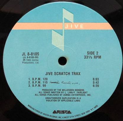Willesden Dodgers : Jive Scratch Trax (2xLP, Album, Ind)