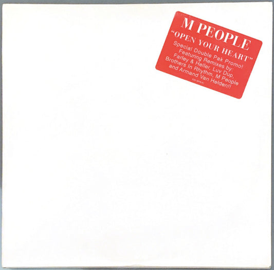 M People : Open Your Heart (2x12", Promo)