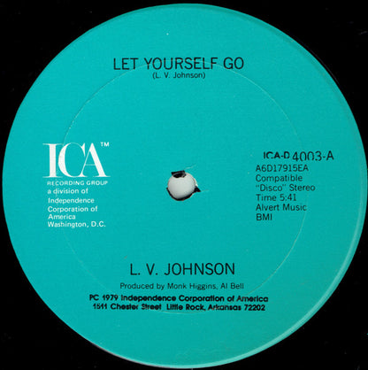 L. V. Johnson : Let Yourself Go / It's Not My Time (12")