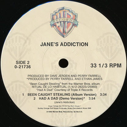 Jane's Addiction : Been Caught Stealing (12", Maxi)