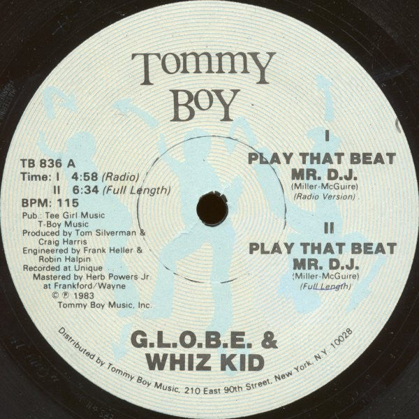 G.L.O.B.E. & Whiz Kid : Play That Beat Mr. D.J. (12")