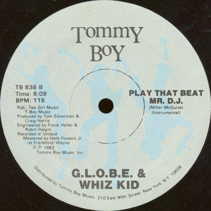 G.L.O.B.E. & Whiz Kid : Play That Beat Mr. D.J. (12")