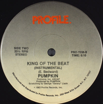 Pumpkin : King Of The Beat (12", Single)
