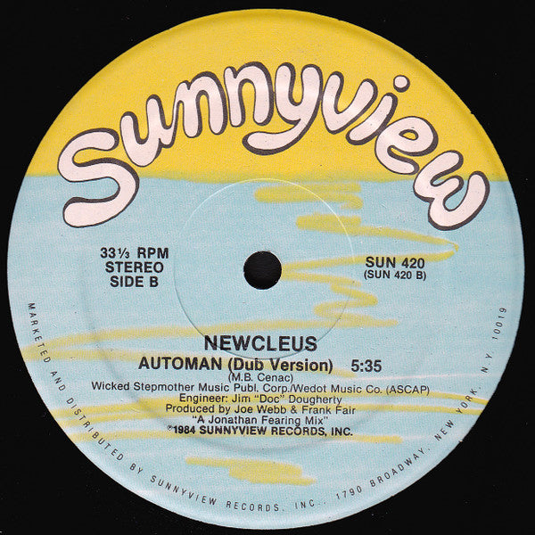 Newcleus : Automan / Where's The Beat (12")