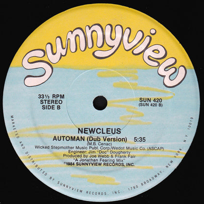 Newcleus : Automan / Where's The Beat (12")