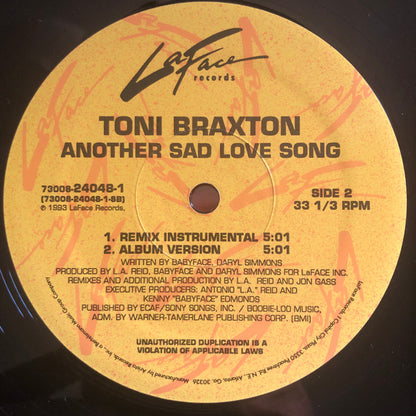 Toni Braxton : Another Sad Love Song (12")