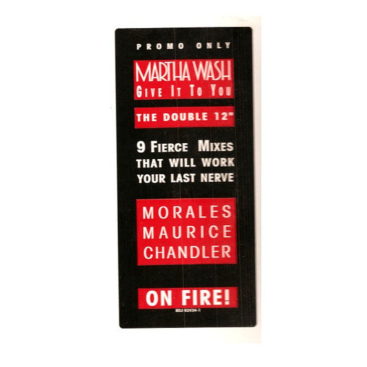 Martha Wash : Give It To You (2x12", Promo)