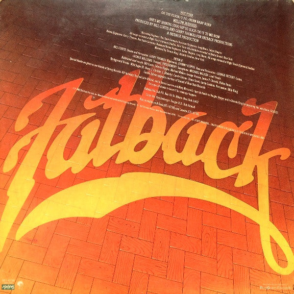 Fatback* : On The Floor With Fatback (LP, Album, 26 )