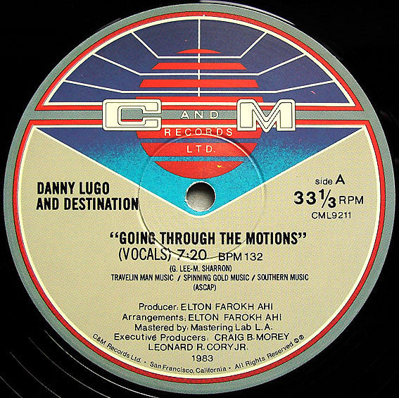 Danny Lugo And Destination (2) : Going Through The Motions (12")