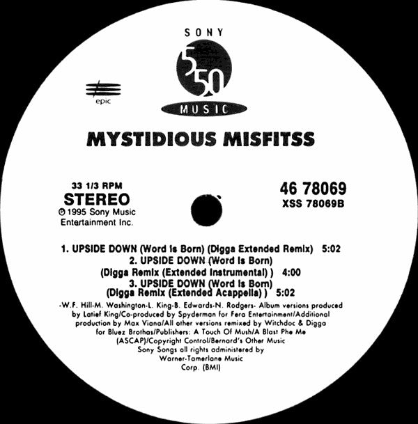 Mystidious Misfitss : Upside Down (Word Is Born) (12")