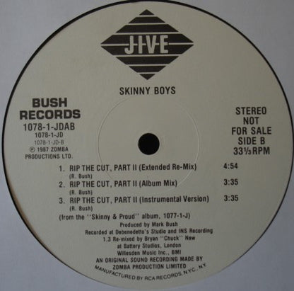 Skinny Boys : Skinny & Proud (12", Promo)