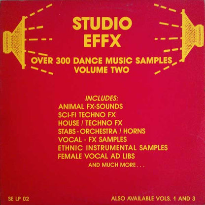 Studio Effx : Dance Music Samples Volume Two (LP)