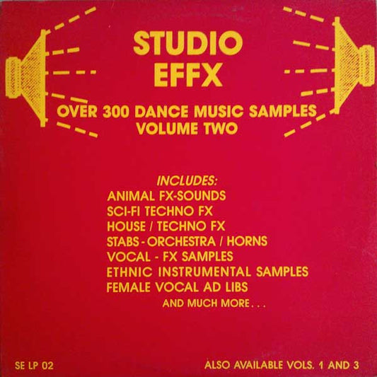 Studio Effx : Dance Music Samples Volume Two (LP)
