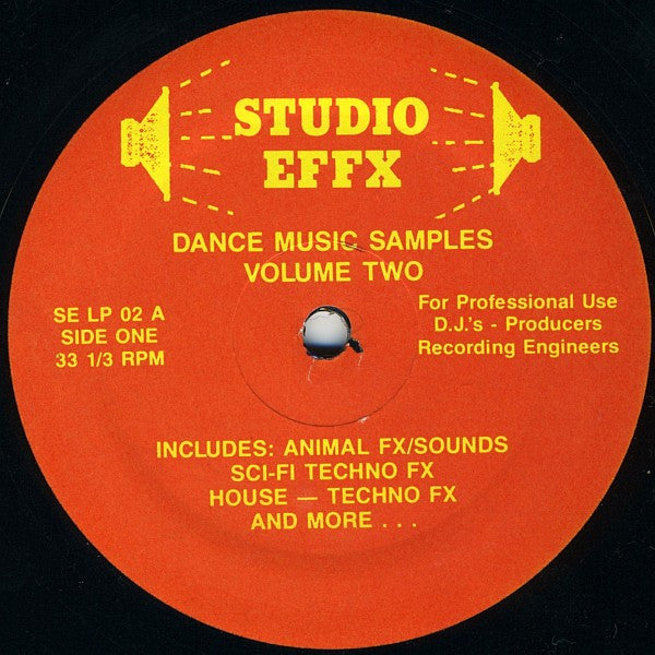 Studio Effx : Dance Music Samples Volume Two (LP)