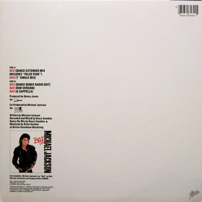 Michael Jackson : Bad (12", Single)