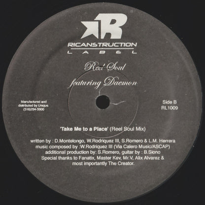 Reel Soul (2) Featuring Daemon* : Take Me To A Place (12")