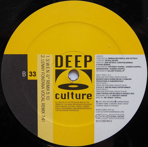 Sunseeker Feat. Crystal Waters : Nights In Egypt (12")