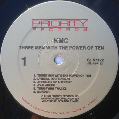 KMC (5) : Three Men With The Power Of Ten (LP, Album)