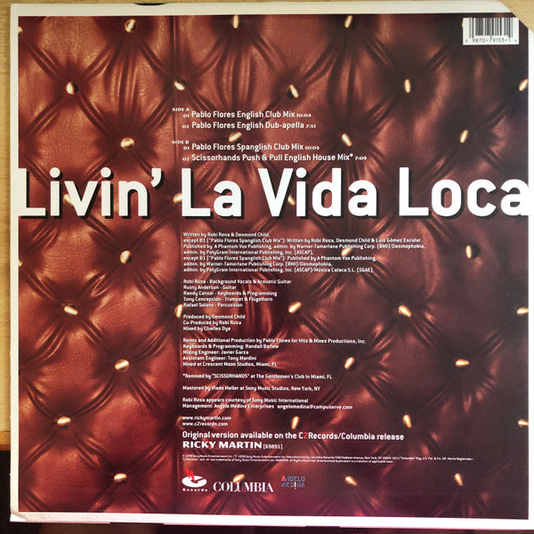 Ricky Martin : Livin' La Vida Loca (12")